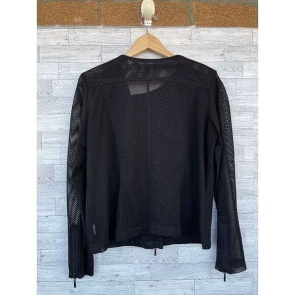 ANATOMIE  black mesh motto jacket size large - Picture 2 of 8